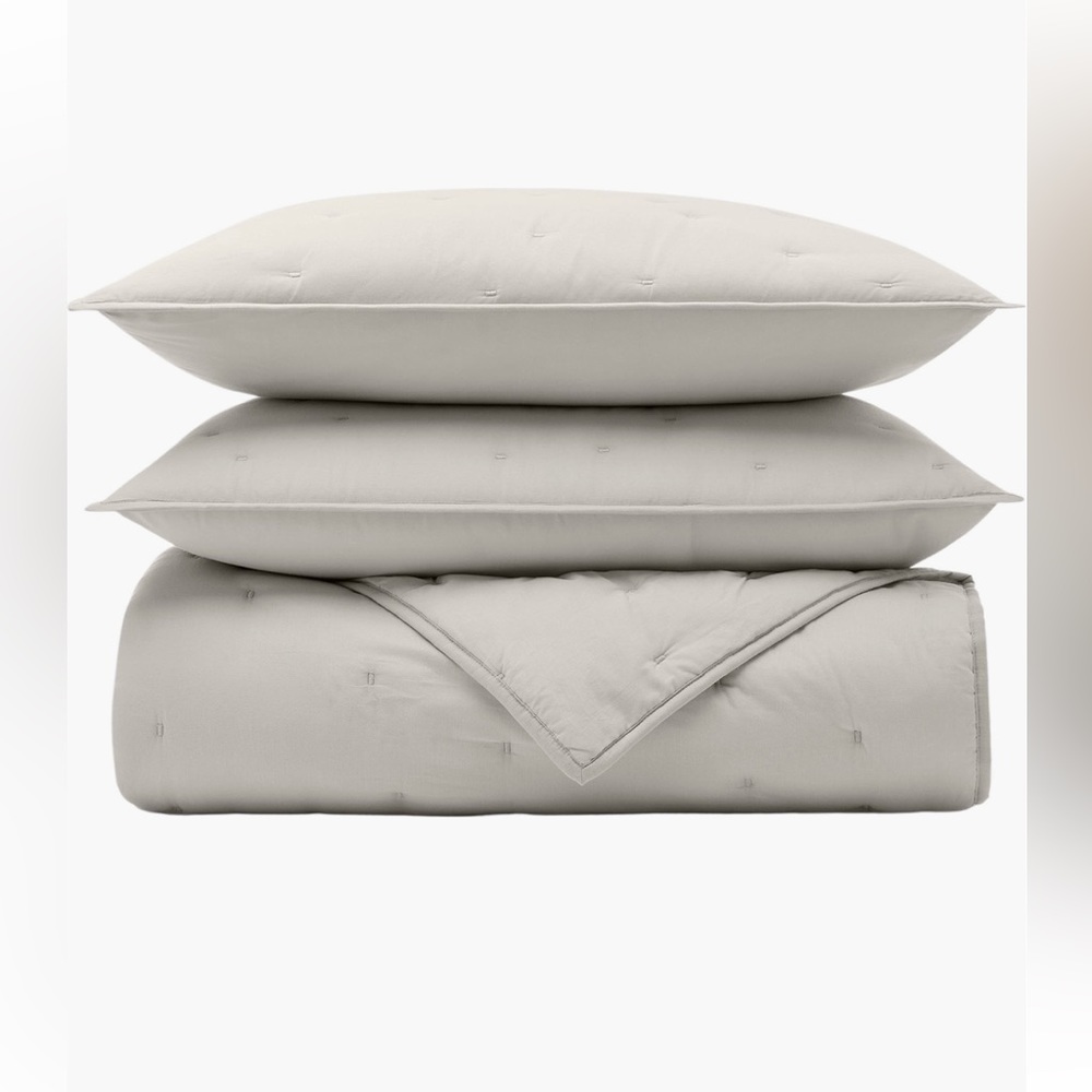 Boll & Branch NWT Full/Queen Airy Voile quilt & sham set🔥No offer item🔥🔥🔥🔥